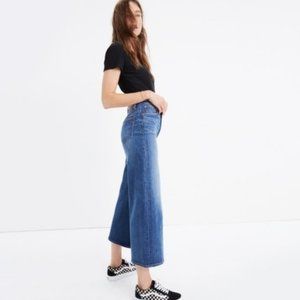 Madewell wide leg crop jean